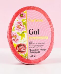 Purlavie Gül Doğal Süngerli Sabun 100 gr.