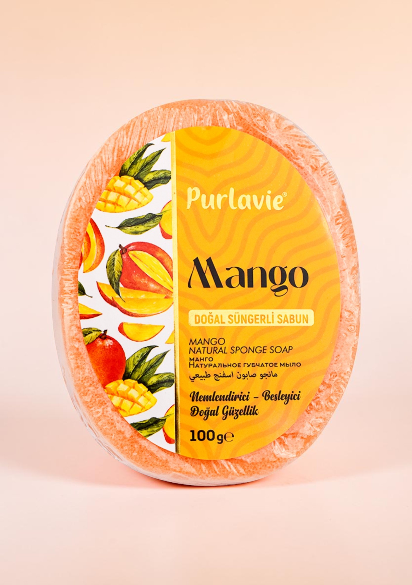 Purlavie Mango Doğal Süngerli Sabun 100 gr.