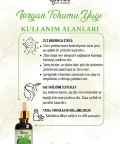 Alternative view of Nutribio Isırgan Tohumu Yağı %100 Saf 20 ml