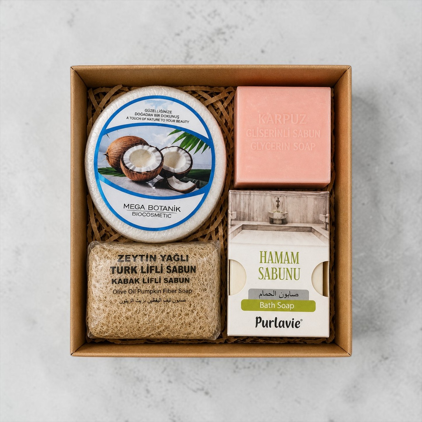 Doğal Spa Hediye Kutusu – 4 Parça Sabun Seti | Özel Tasarım Gift Box - Görsel 6