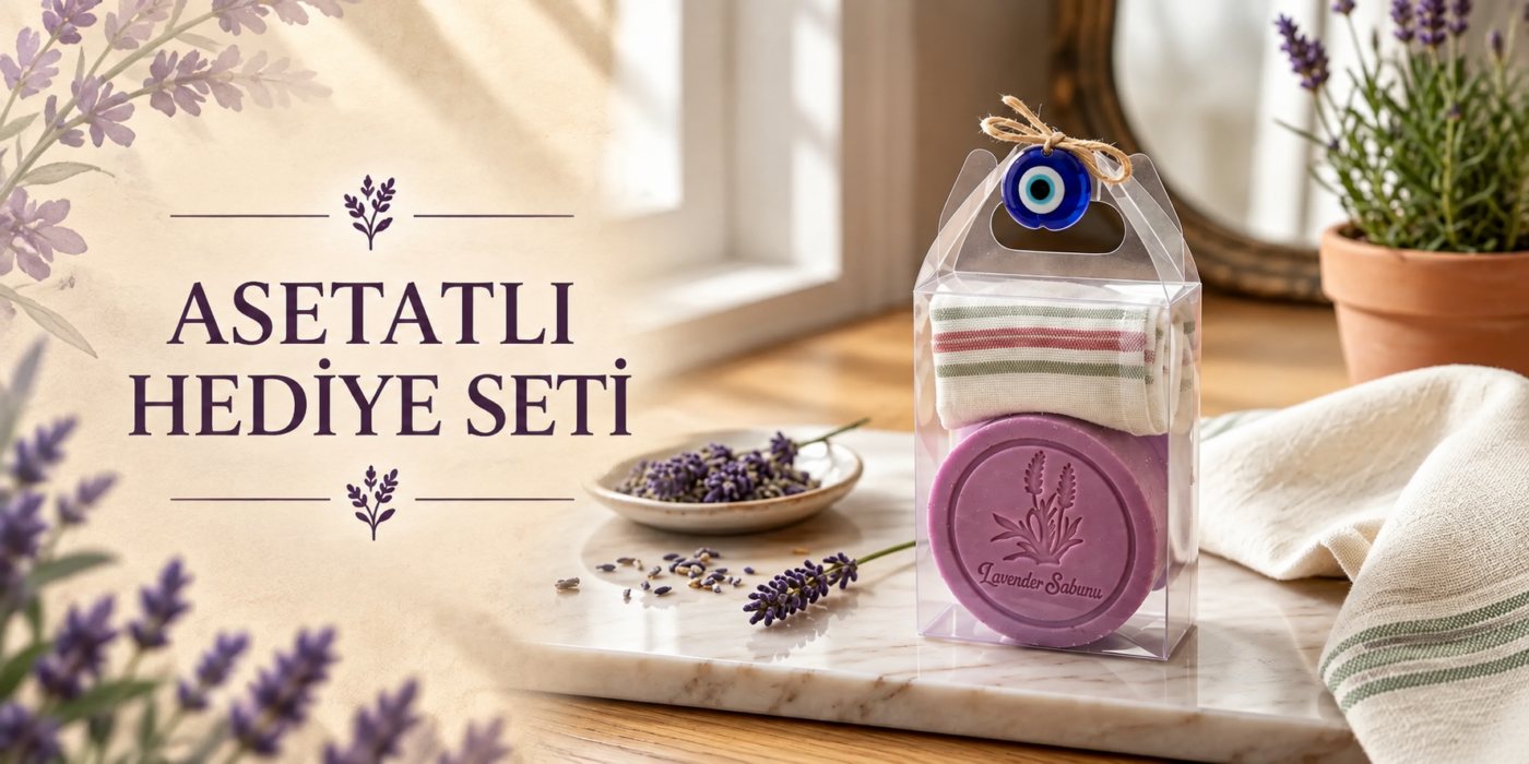 Asetatlı Hediyelik Set