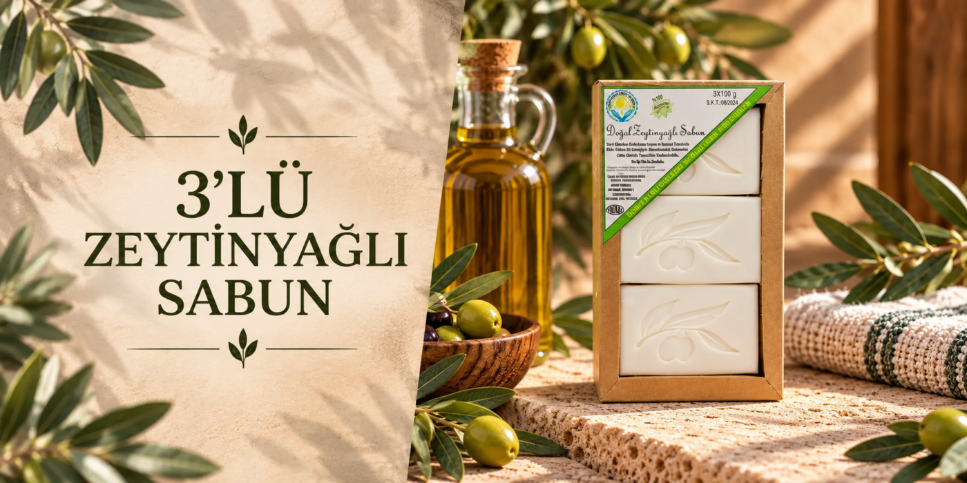 3'lü Zeytinyağı Sabunu